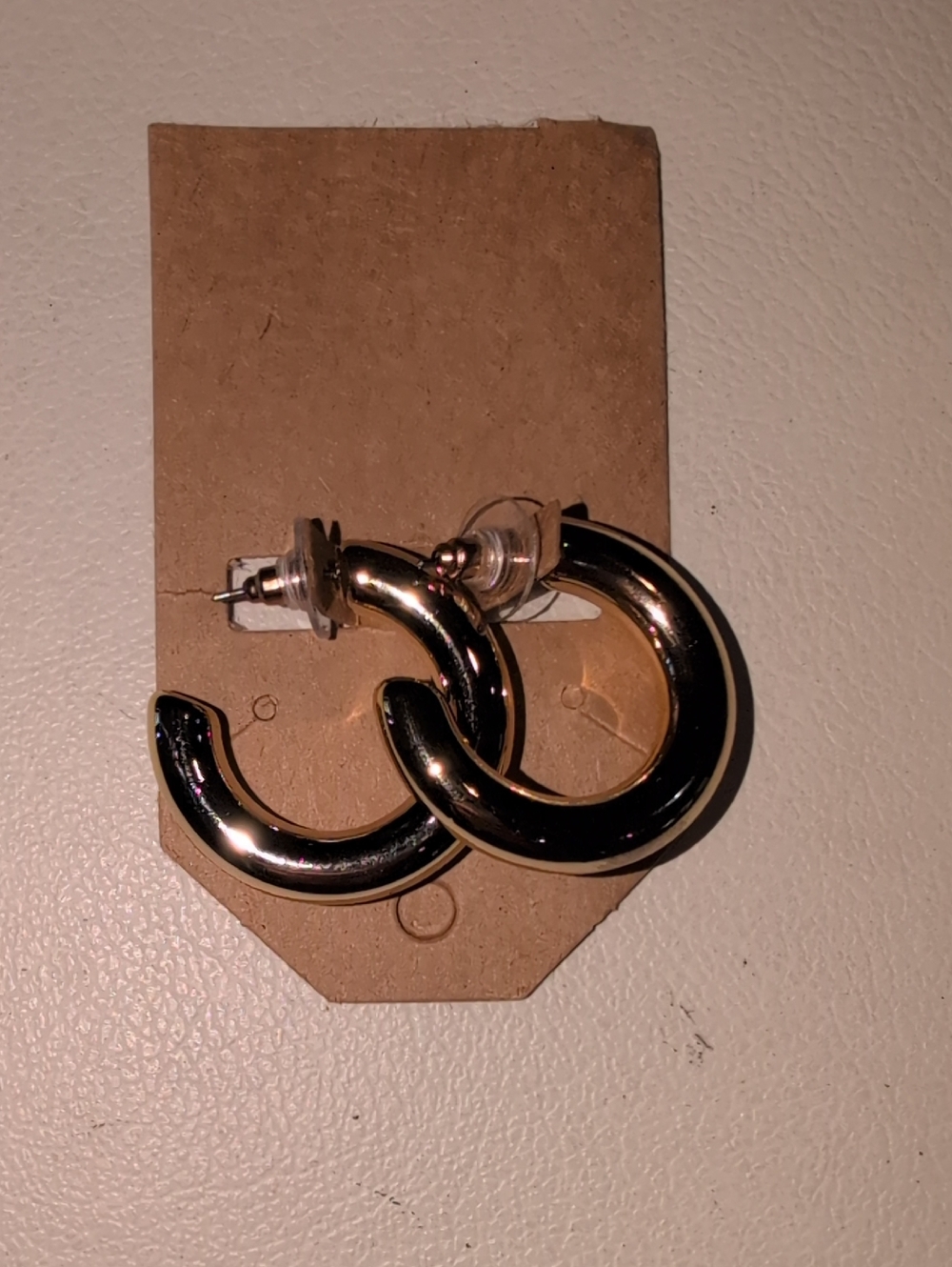 Gold-Tone Chunky Hoop pierced Earrings - Women Accessories